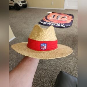 Sahara NFL Straw Hat Men's One Size Larry Bird Autograph
